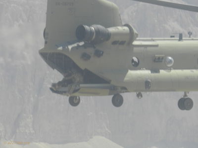 CH-47F from Bco 2-227 Black Cats, call sign "Gato".   
Mike Caudle Photo
