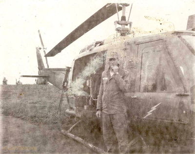 WO-1 John Keller at Ban Brieng
John Keller Photo

WO-1 John Keller and UH-1D #63-12959 at BAN BRIENG on July 22, 1966.

