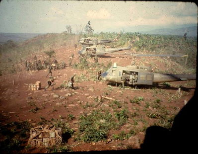 Company A, 227th AHB Doing it's Job - 1965-1966
Robert Keller Photo
