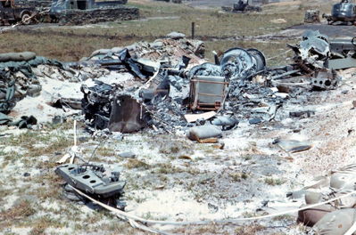 After The Ammo Dump
Bob Witt Photo

Aircraft after the Ammo Dump Explosion
