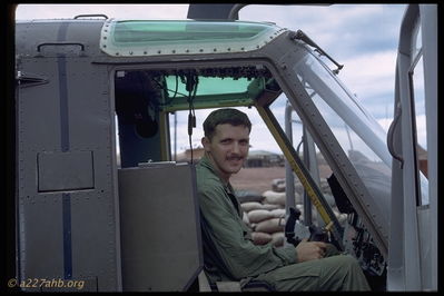1st Lt. Al Davidson
Jim Brodie Photo

A/227 Maintenance Officer at Camp Evans 1968.

