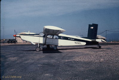 CIA - Helo Courier
Bob Kelly Photo

STOL (Short Takeoff and Landing) I saw this plane hover with a strong headwind
