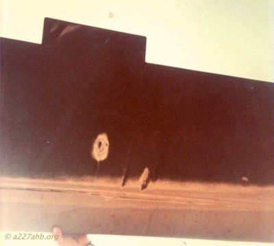 Hole in the Rotor Blade
Ed Barry Photo
