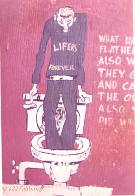 Hooch Art 1
Terry Moore Photo

Just some wall art from first flight platoon hooch in Camp Holloway. I think all of these were drawn by Joe Paranal but not for sure.
