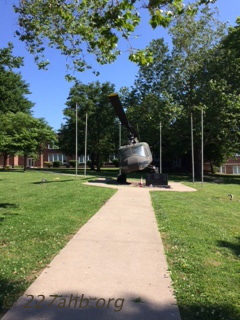 Memorial for MAJ William Adams in Lexington, MO, Vietnam Memorial at the  Wentworth Military Academy
Dennis Howell Photo
