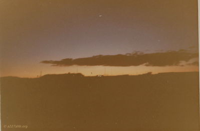 Sunet over Camp Holloway 
Dennis Howell Photo
