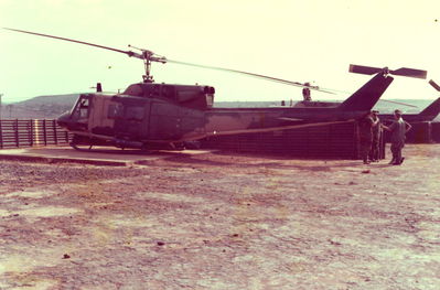Air Force twin engine Huey 
Dennis Howell Photo
