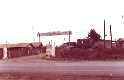 Main gate at Camp Holloway 
Dennis Howell Photo
