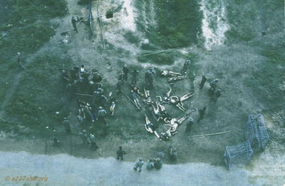  VC caught in the wire; engineer encampment along Hwy 1 '67 
JP Edwards Photo
