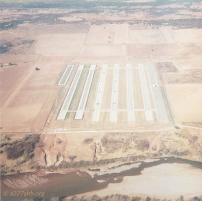 Stage Field #5
Bob Kelly Photo

A Wayne Brown, here. I was a Southern Airways IP from Jan 67 through November 71.   The stage field picture is #5, Rawhide, it had the additional (7th) short lane on west side and was close to the Brazos. 

