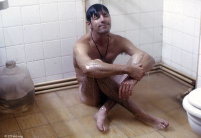 Mike George in a HOT shower
Gary Bridges Photo
