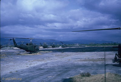 Refueling at Dong Batin
Bob Kelly Photo

Dong Batin POL enroute from Phan Thiet to LZ English
