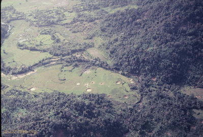 Bomb cratrers in the An Lao Valley.
Bob Kelly Photo
