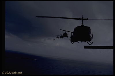 Flight South
Jim Brodie Photo

October - November 1968 move from Camp Evans to Lai Khe
