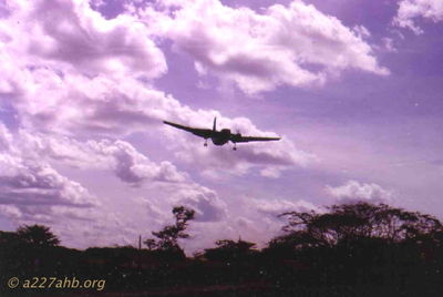 Caribou on Final at Lai Khe
Howard Burbank Photo
