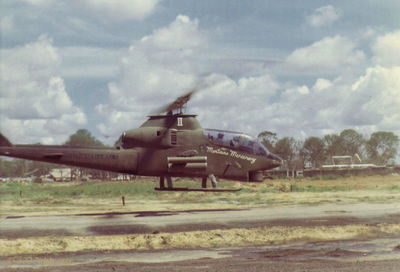 D/227 Cobra
Rick Korbel Photo

AH-1G "Montana Mercenary", Lai Khe 68 - 69. 
