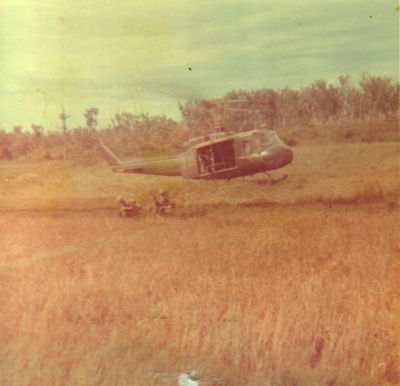 This is LZ Cindy
Randy Hankins Photo

This is LZ Cindy. We had a 20 ship flight and we were supposed to run into 4 regiments of NVA. It never happened.
Lai Khe, 1968 - 1970

