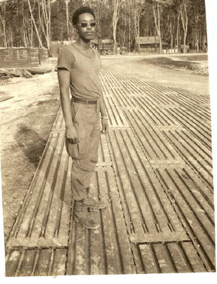 Chavis. (Can't remember first name)
David Priest Photo

Lai Khe 1969
Can anyone help with first names or home towns?
Please send that information to the web site or contact David Priest or Joe Leonard by email.


