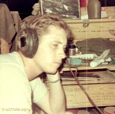 Mike Scovel and his (1969) iPod
David Priest Photo

Lai Khe 1969
Can anyone help with first names or home towns?
Please send that information to the web site or contact David Priest or Joe Leonard by email.

