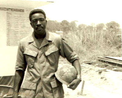 Unknown (Need name)
David Priest Photo

Lai Khe 1969
Can anyone help with first names or home towns?
Please send that information to the web site or contact David Priest or Joe Leonard by email.

