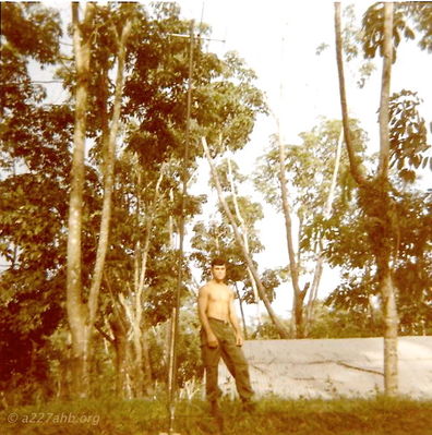 Dwayne Guidry standing on bunker
Dwayne Guidry Photo

Lai Khe 1970 - 1971

