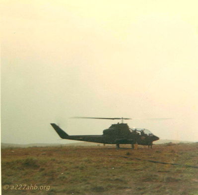 One of the first Cobras we got in D/227 refueling
Rickey McKay photo

 Cobra in D Co. refueling 
