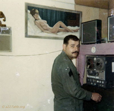 Sgt Howell
Rickey McKay photo

 Sargent Howell playing tapes 
