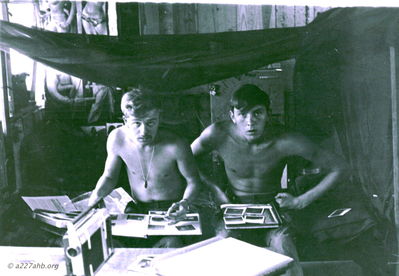 Maintenance Crew Making Photo Albums
Mickey Barry Photo
Lai Khe
