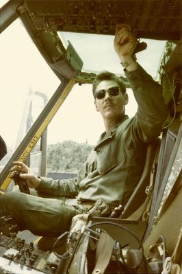 In the cockpit of his Huey.
Owen Ritchie Photo
Provided by his Grandson, Michael Ritchie
