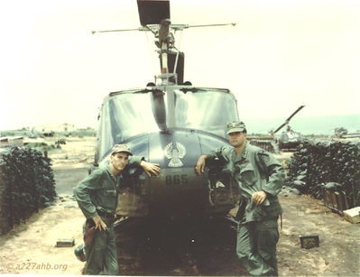 Tommy Harrison and Jerry Bonham
Tommy Harrison Photo

Tommy Harrison and Jerry Bonham in front of 65-12865 "Wolly Bully"
Keywords: nose art