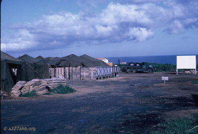 Movie screen at Phan Thiet
Bob Kelly Photo
