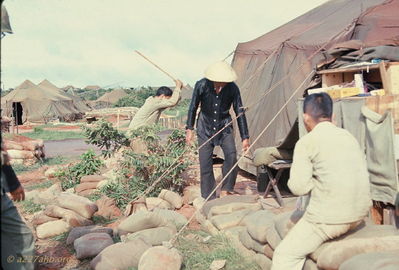 VC Prisoners filling sand bags at Phan Thiet
Bob Kelly Photo
