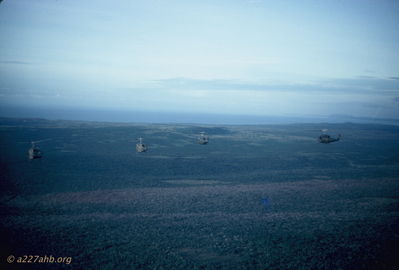 Huey's in formation
Bob Kelly Photo
