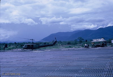 Song Mao staging area North of Phan Thiet
Bob Kelly PhotoMed-Evac ship and crew on hot PSP on call.
