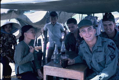 Miller & Jones
Bob Kelly Photo

Miller (Gunner) and Jones (Crew Chief) at LZ Judy vendor area.
