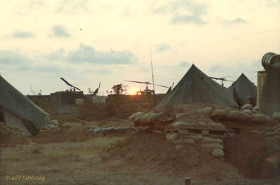 Sunrise of Company Area at Phan Thiet, April 1967
John Keller Photo
