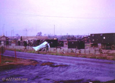 Phouc Vinh damage from Rocket Attack
Howard Burbank Photo
