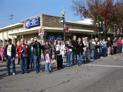 Crowds along the route
Lillian Burbank Photo
