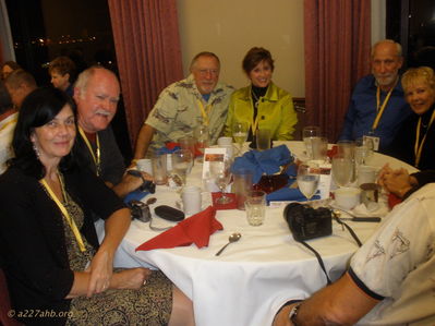 Farewell Dinner 
Bob Kelly Photo

Left to Right:
Judy Haight, Roland Haight, Herschel Ryan, Debbie Ryan, Joe Zigler, and Charlene Zigler

From Wayne,  " As fine A bunch as I ever had the privelage to know "
