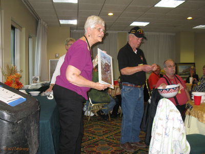 Painting from Mike Scovel being raffled
Lillian Burbank Photo
