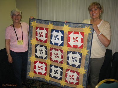 Quilt from the raffle
Lillian Burbank Photo
