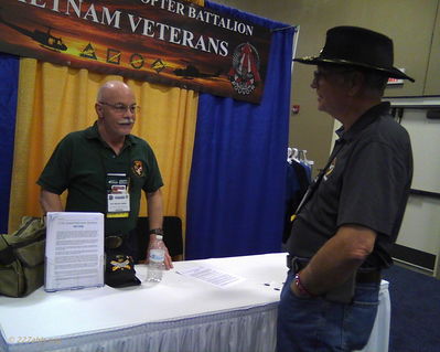 Mickey Barry manning our booth in the AAAA Display Hall.
Lillian Burbank Photo
