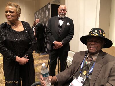 Angela and James Steele with Clarance Hartfield
Lillian Burbank Photo

