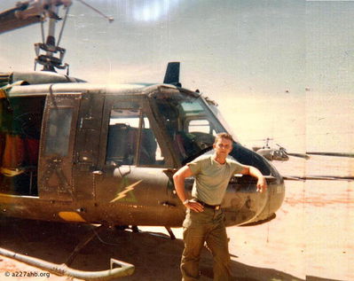 Richard Bryan standing by Helicopter
Richard Bryan Photo

