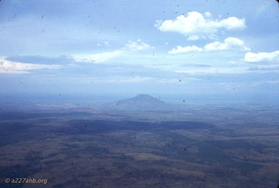 One of the mountains in Lai Khe area. Don't know if this is the one with a LZ on top. 
Wayne Trucke Photo

1969
