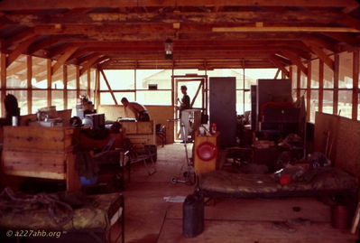 Moving into our "new wooden quarters" from tents
Wayne Trucke Photo

1969   Lai Khe

