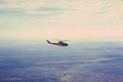 Cobra flying support for a combat assault. 
Wayne Trucke Photo

1969

