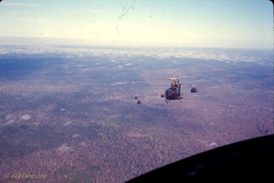 Approaching the LZ 
Wayne Trucke Photo

1969

