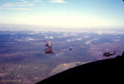 A/227th combat assault 
Wayne Trucke Photo

1969
