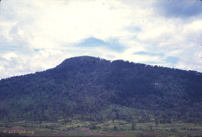 One of the mountains in Lai Khe area. Don't know if this is the one with a LZ on top. 
Wayne Trucke Photo
